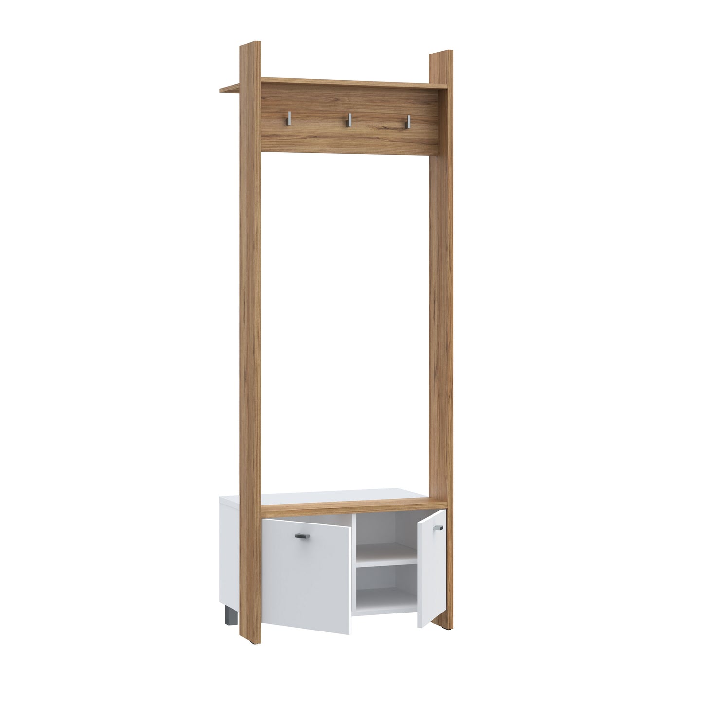 Cuier Ryloth Stejar Catania Si Alb, 74.1 Cm
