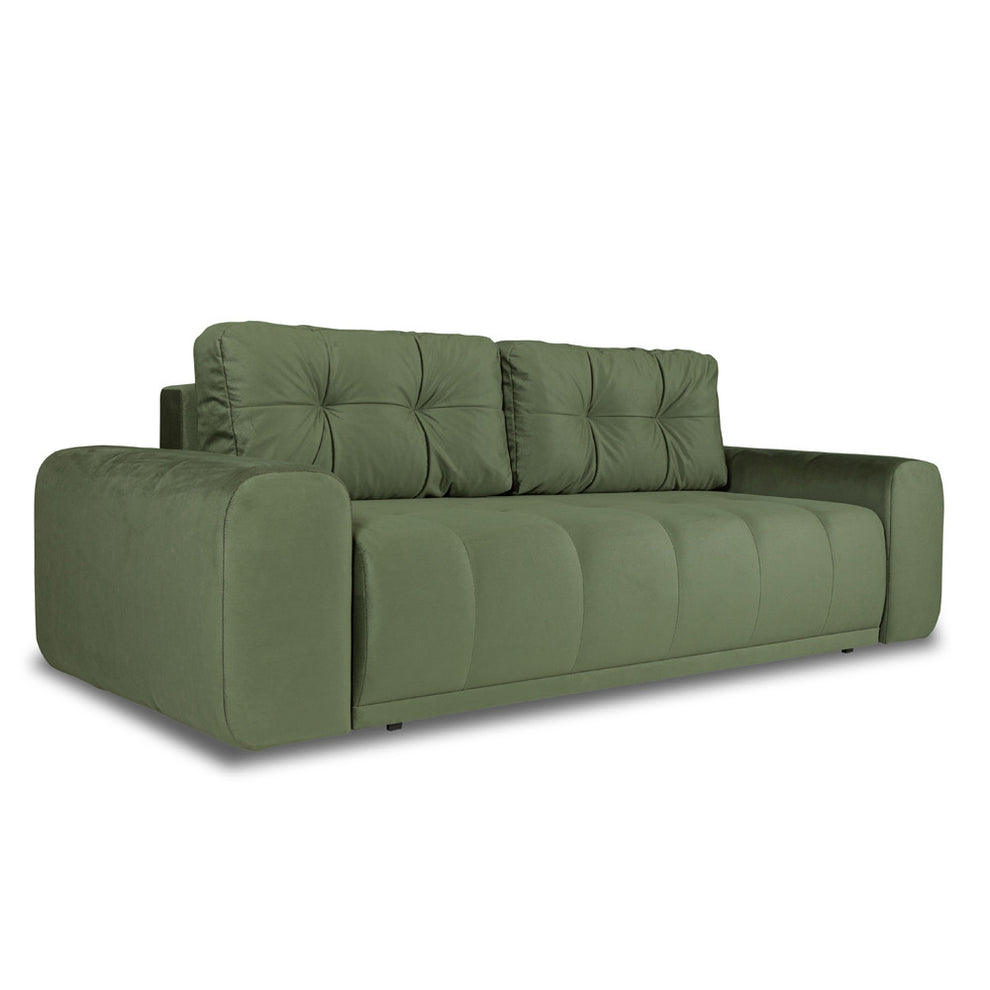 Canapea Extensibila Cu Lada Depozitare Dreamer, Verde, 260 x 110 x 100 Cm