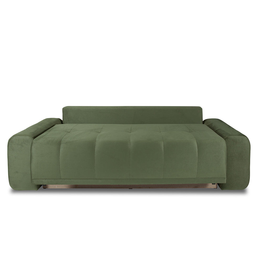 Canapea Extensibila Cu Lada Depozitare Dreamer, Verde, 260 x 110 x 100 Cm