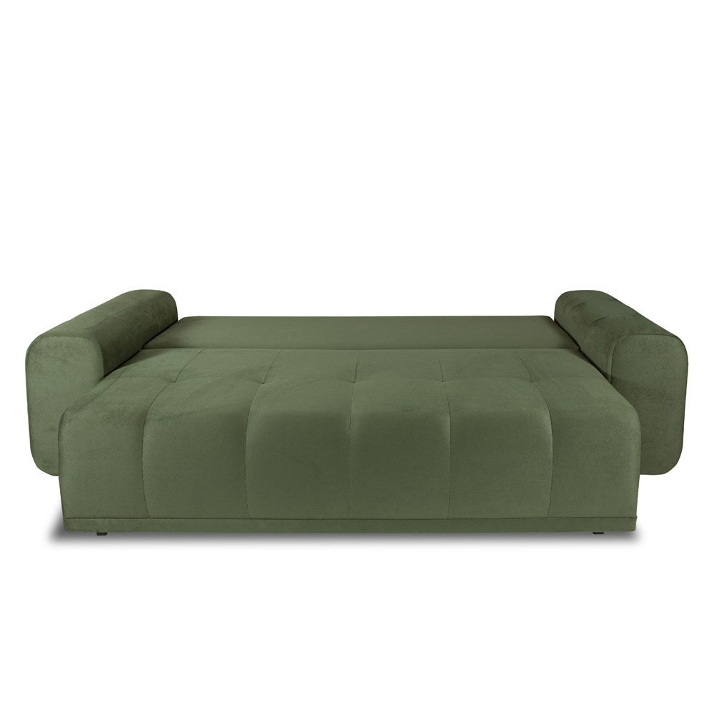 Canapea Extensibila Cu Lada Depozitare Dreamer, Verde, 260 x 110 x 100 Cm