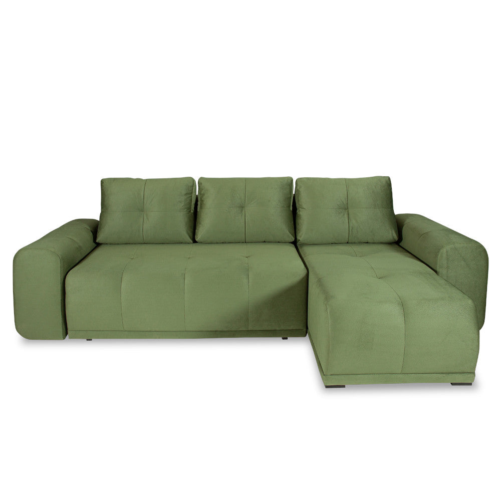 Coltar Extensibil Cu Lada Dreamer, Interschimbabil Stanga/Dreapta, Verde, 290 x 162 x 100 Cm