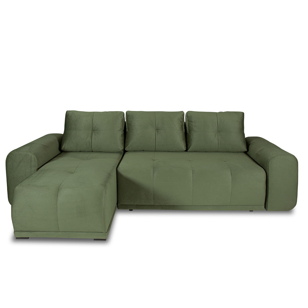 Coltar Extensibil Cu Lada Dreamer, Interschimbabil Stanga/Dreapta, Verde, 290 x 162 x 100 Cm