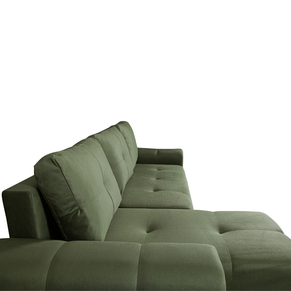 Coltar Extensibil Cu Lada Dreamer, Interschimbabil Stanga/Dreapta, Verde, 290 x 162 x 100 Cm