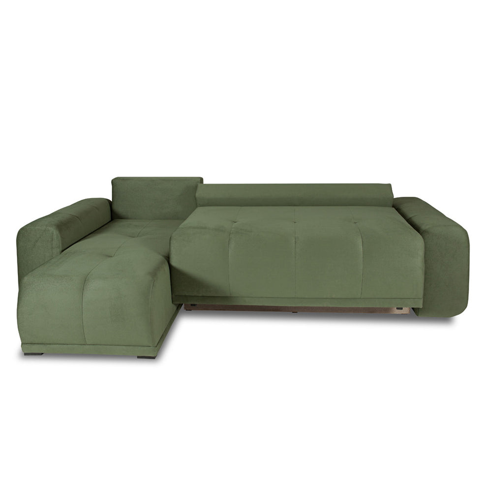 Coltar Extensibil Cu Lada Dreamer, Interschimbabil Stanga/Dreapta, Verde, 290 x 162 x 100 Cm
