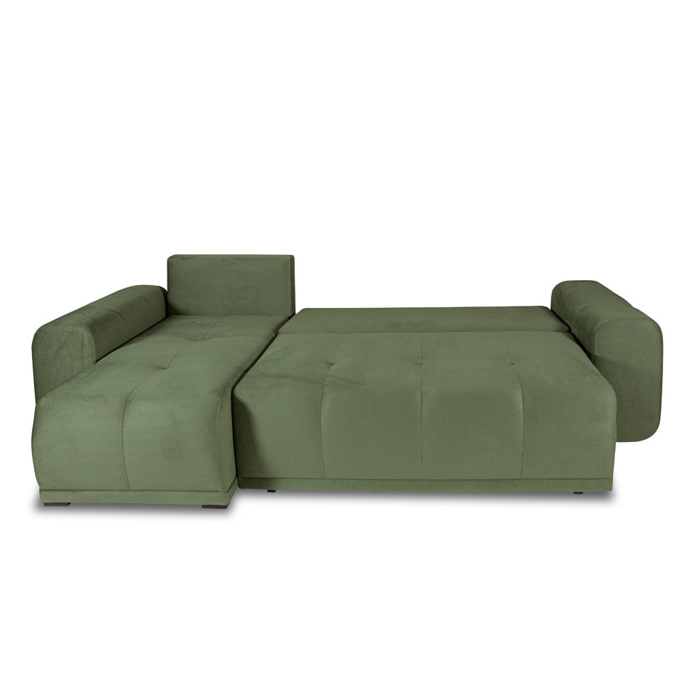 Coltar Extensibil Cu Lada Dreamer, Interschimbabil Stanga/Dreapta, Verde, 290 x 162 x 100 Cm