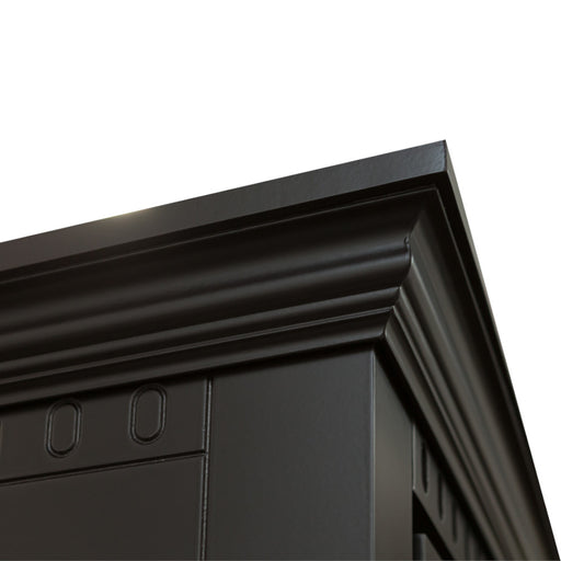 Comoda Bar Saint Tropez Cu 2 Usi Si 2 Sertare Negru, Vopsit, 111 Cm