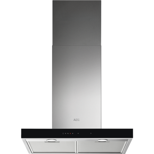 Hota Semineu Cu Sticla AEG DBE5661HG, 700 mc/h, Inox Si Negru, 52 Cm