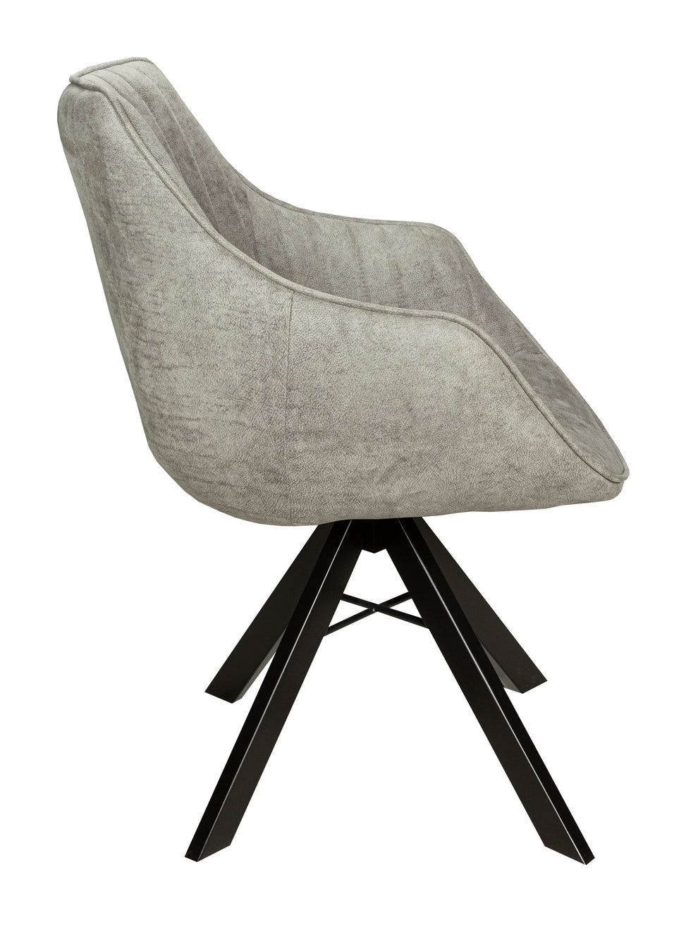Scaun Cloud Rotativ Negru Si Gri, 59 Cm