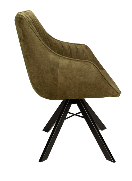 Scaun Cloud Rotativ Negru Si Verde, 59 Cm