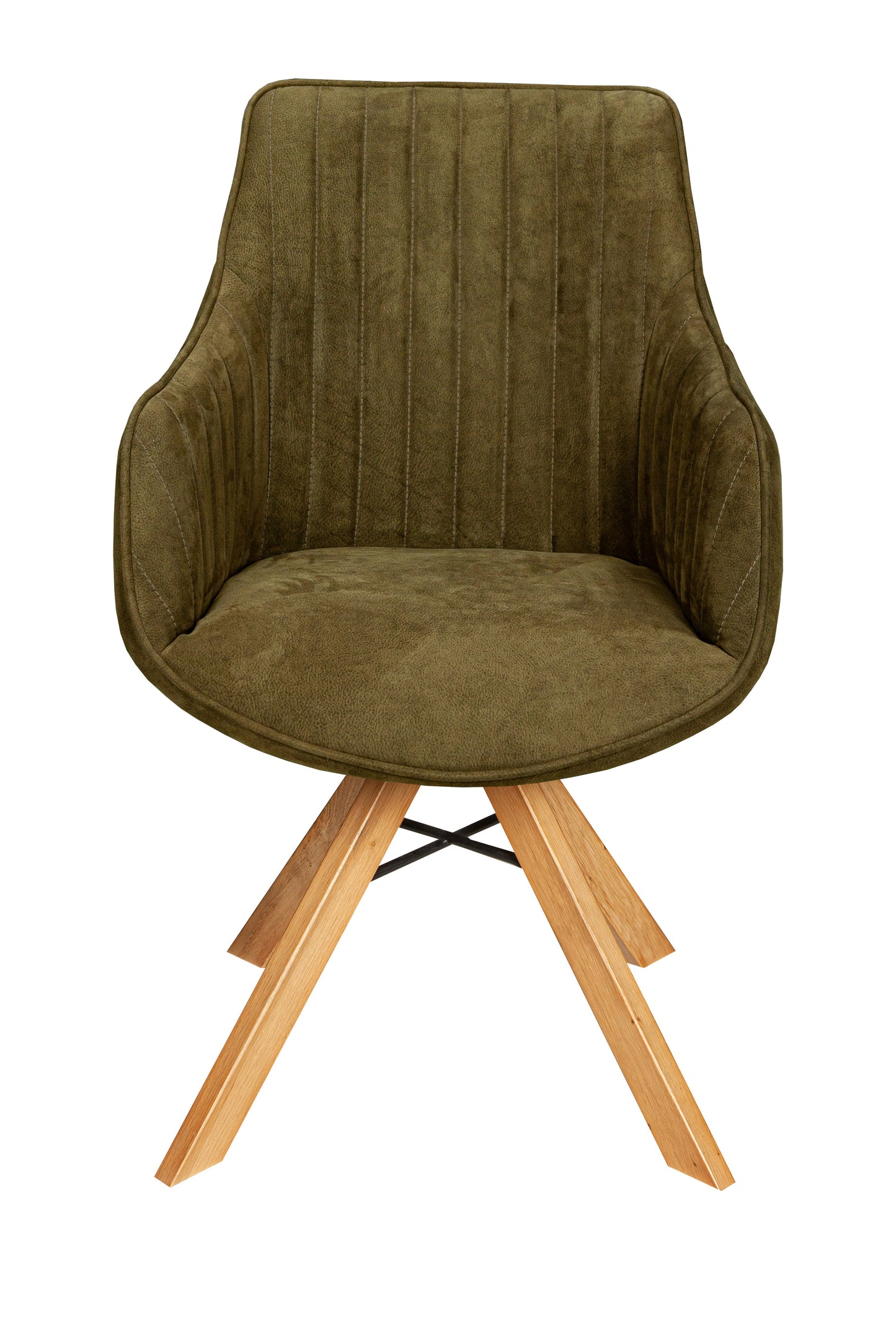 Scaun Cloud Rotativ Stejar, Smoke Oak, Verde, 59 Cm