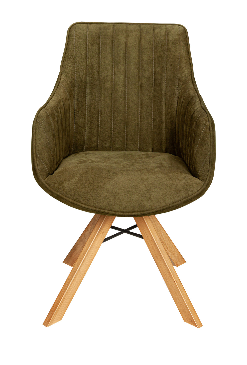 Scaun Cloud Rotativ Stejar, Smoke Oak, Verde, 59 Cm
