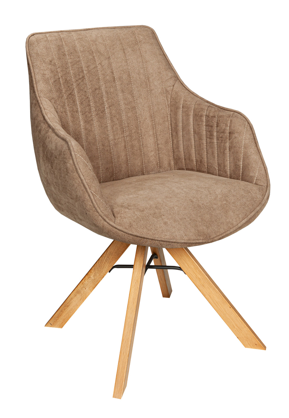 Scaun Cloud Rotativ Stejar, Smoke Oak, Maro, 59 Cm