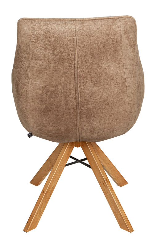 Scaun Cloud Rotativ Stejar, Smoke Oak, Maro, 59 Cm