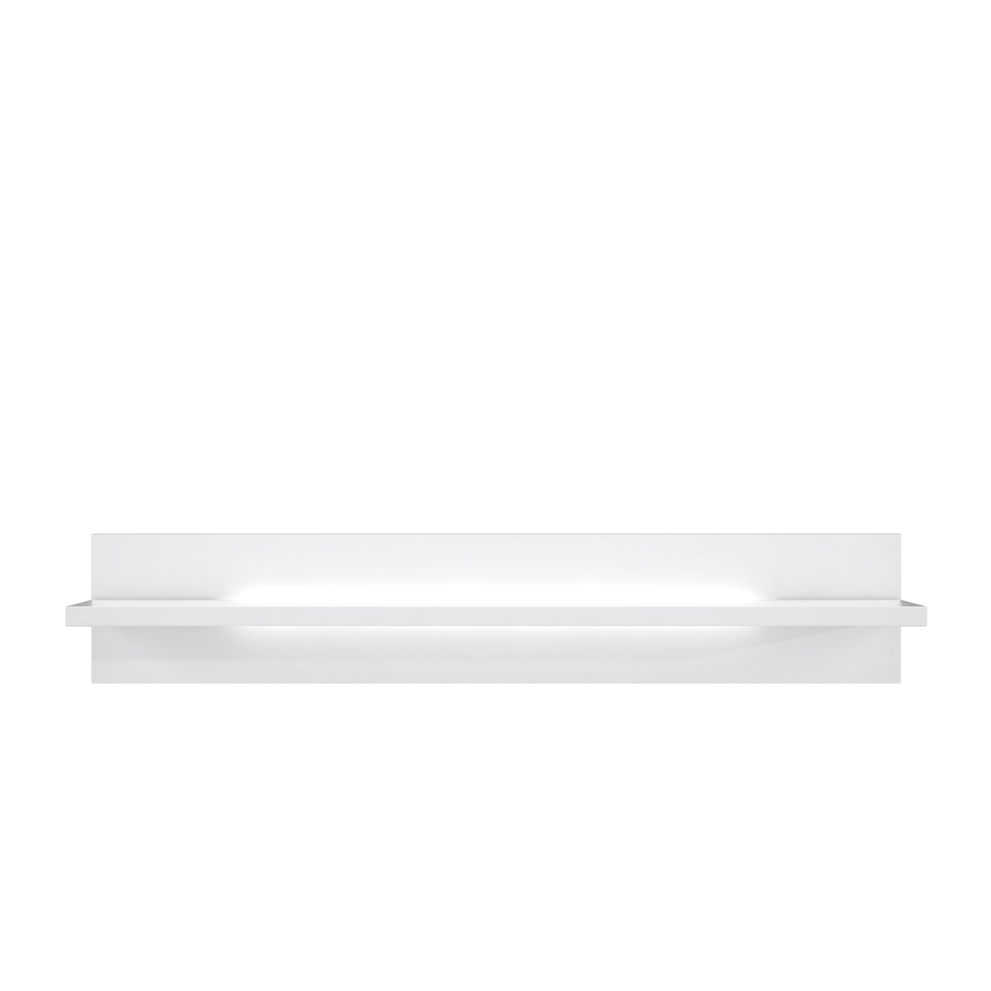 Polita L-Light Alb Si Alb Lucios, 140 Cm