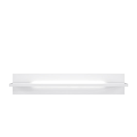 Polita L-Light Alb Si Alb Lucios, 140 Cm