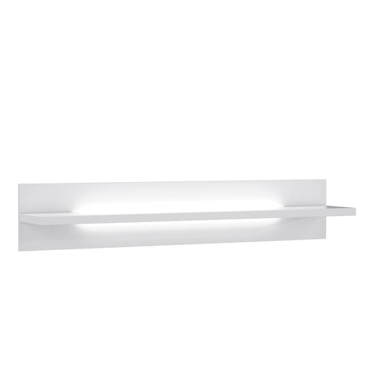 Polita L-Light Alb Si Alb Lucios, 140 Cm
