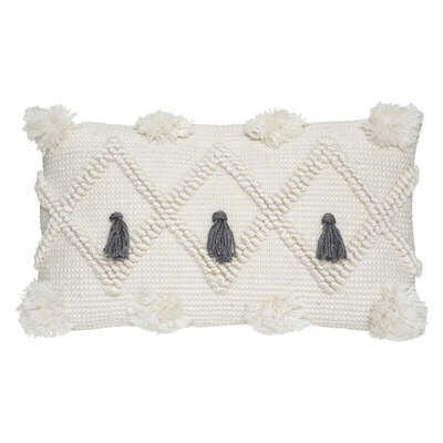 Perna Decorativa Recycle Gri, 30 X 50 Cm