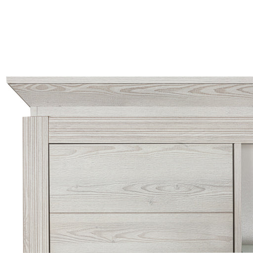 Vitrina Casablanca Loft Cu 3 Usi Gri Antic, 118 Cm