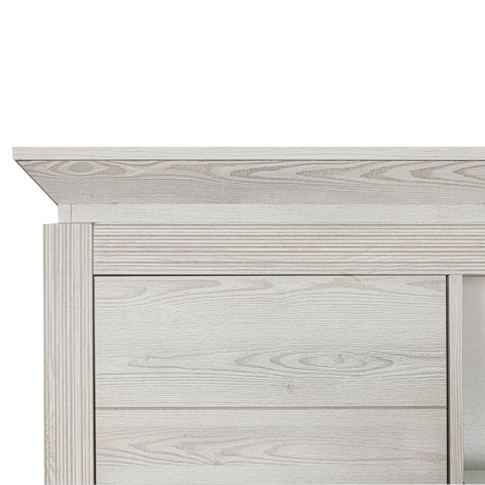 Vitrina Casablanca Loft Cu 3 Usi Gri Antic, 118 Cm
