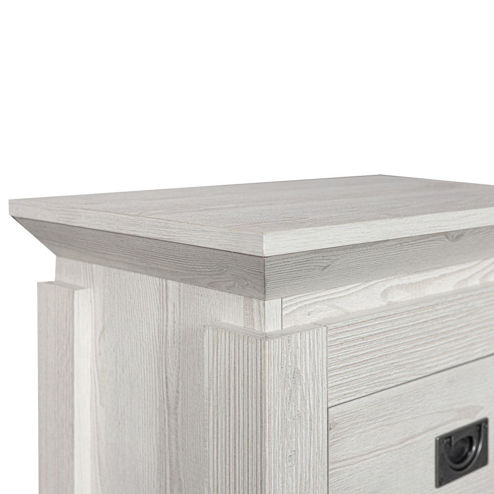 Noptiera Casablanca Loft Cu 1 Sertar Gri, 58.3 Cm