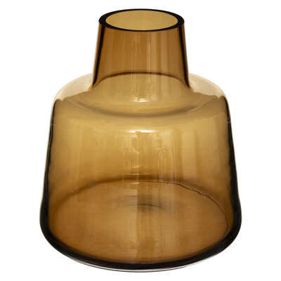 Vaza Amber Sticla Galben, 23 Cm