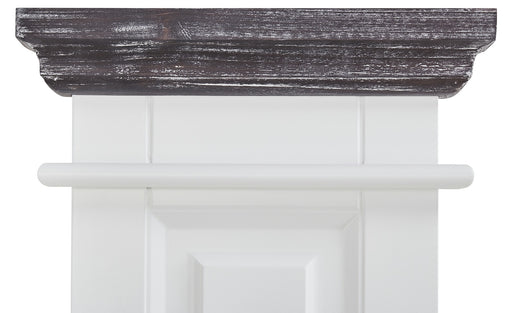 Cuier Cabana, Alb Si Gri, 37 Cm