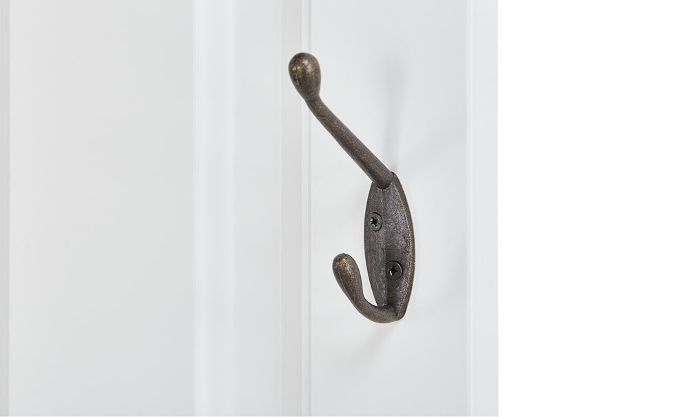 Cuier Cabana, Alb Si Gri, 37 Cm