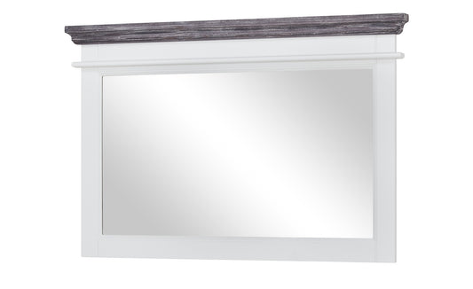 Oglinda Cabana Alb Si Gri, 116 Cm