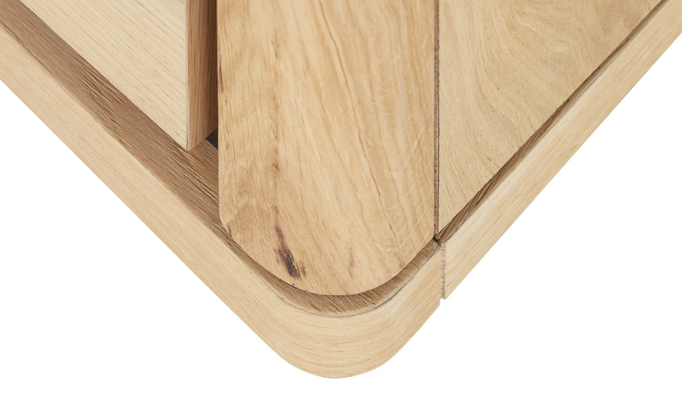 Biblioteca 2 Sertare Tulsa, Smoked Oak, Furnir Din Lemn Masiv, 62 Cm