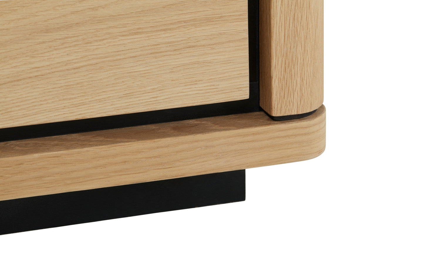 Biblioteca 2 Sertare Tulsa, Smoked Oak, Furnir Din Lemn Masiv, 62 Cm