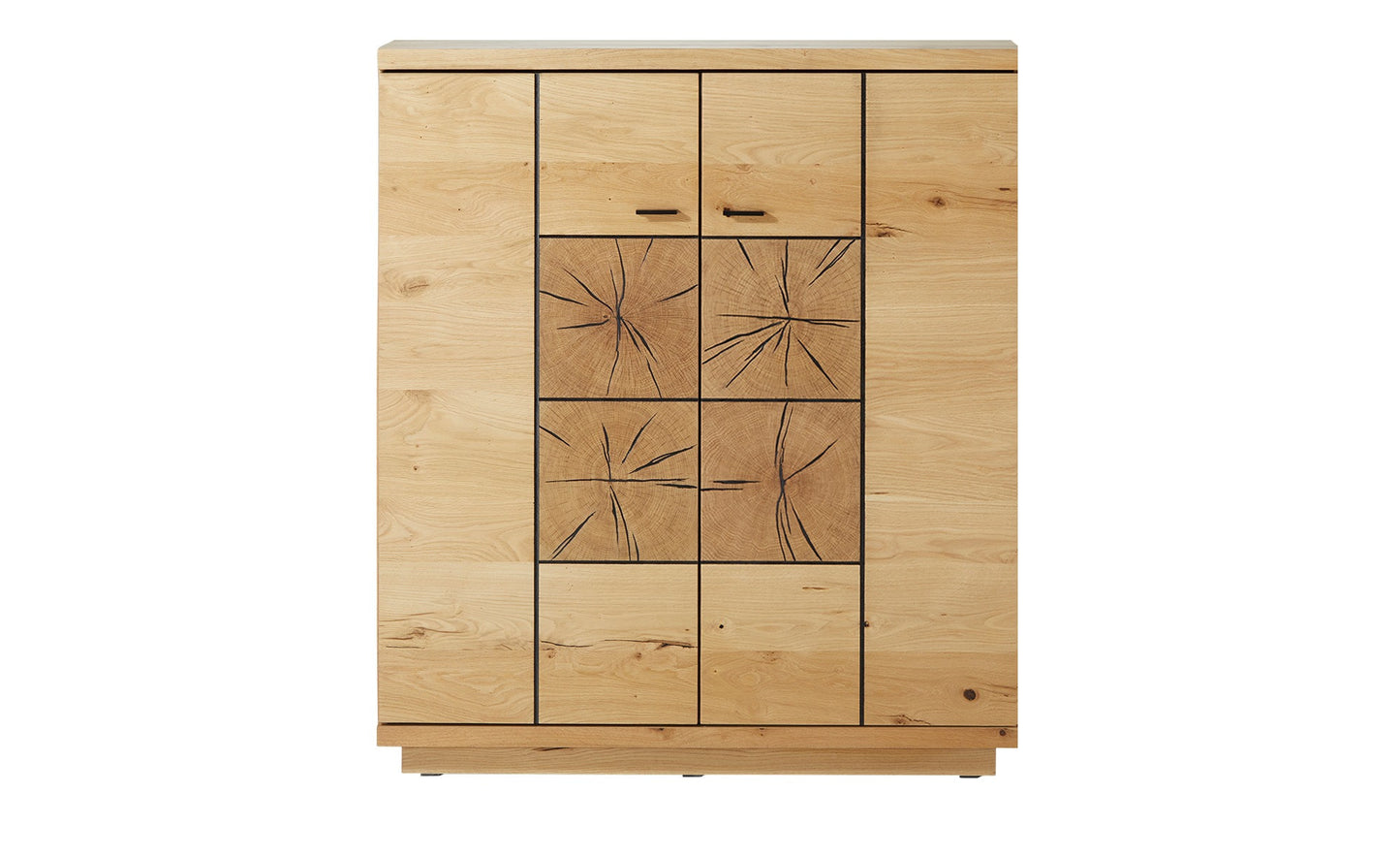 Comoda Bar Cu 2 Usi Dakota, Furniruit, Stejar Salbatic, 120 Cm