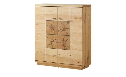 Comoda Bar Cu 2 Usi Dakota, Furniruit, Stejar Salbatic, 120 Cm