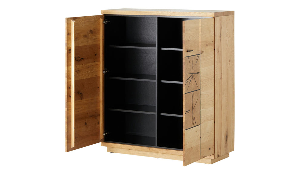 Comoda Bar Cu 2 Usi Dakota, Furniruit, Stejar Salbatic, 120 Cm