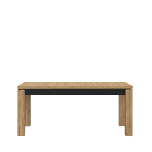 Masa Extensibila Kaszimiro, Stejar Waterford Si Negru, 160 x 78.2 x 90 Cm