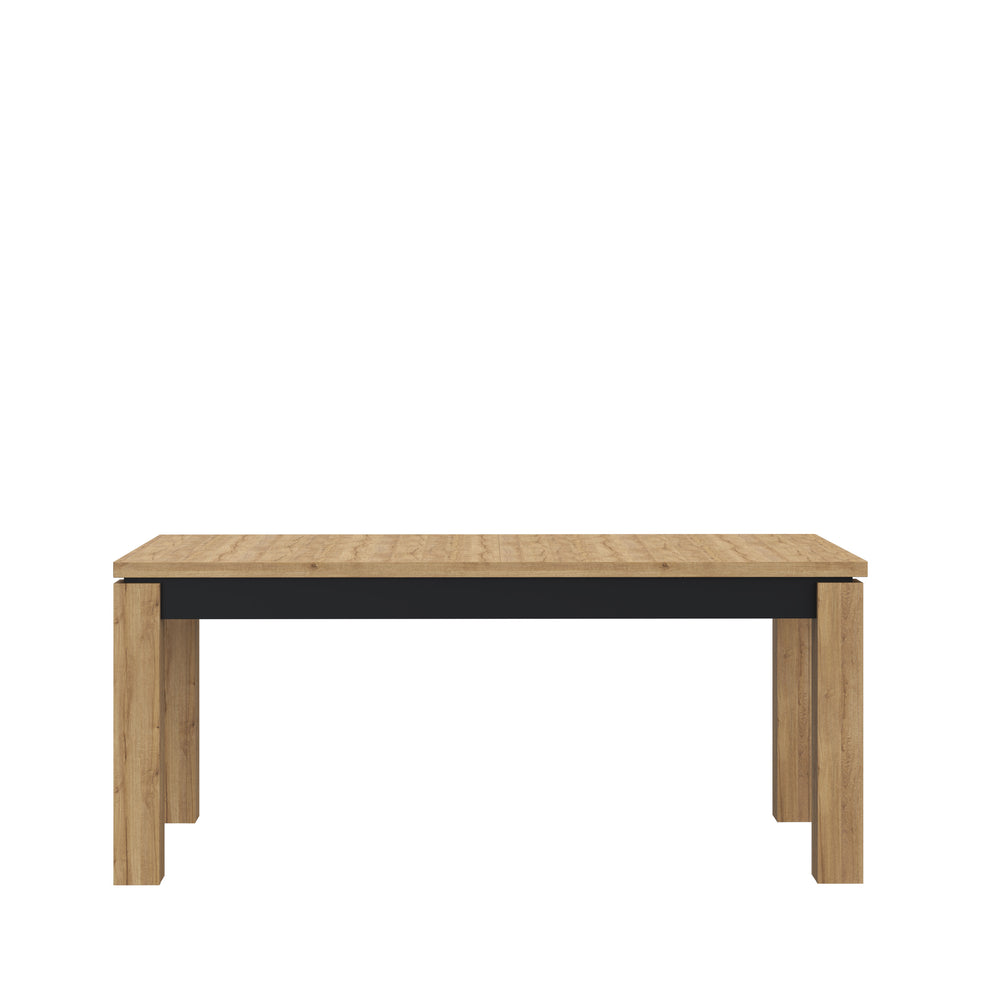 Masa Extensibila Kaszimiro, Stejar Waterford Si Negru, 160 x 78.2 x 90 Cm