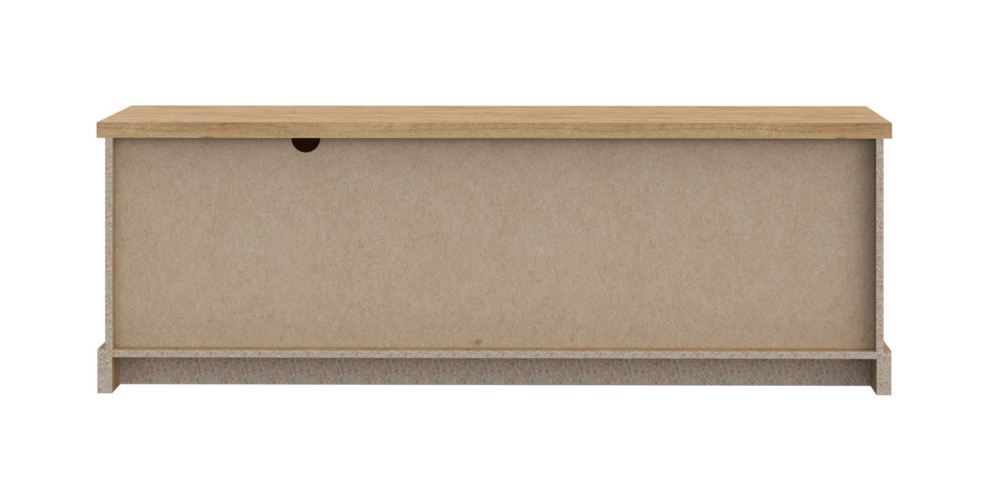 Comoda Tv Kaszimiro, Stejar Waterford Si Negru, 163.2 x 56.2 x 52 Cm