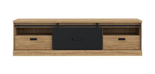 Comoda Tv Kaszimiro, Natur, 203,2 x 56,2 x 52 Cm