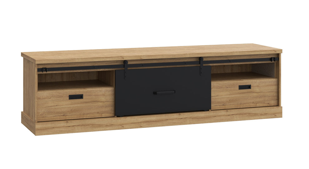 Comoda Tv Kaszimiro, Natur, 203,2 x 56,2 x 52 Cm