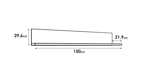 Polita Solletico Stejar Bartex, 150 Cm