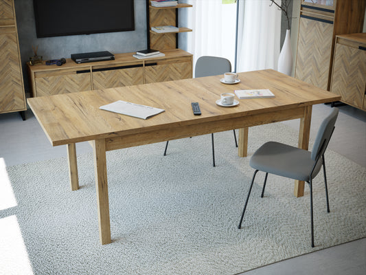 Masa Extensibila Solletico Stejar Bartex, 160.4/207 x 76.6 X 90 Cm