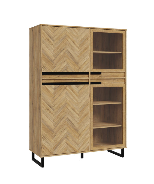 Vitrina Solletico Stejar Bartex Si Stejar Spica, 114.9 Cm