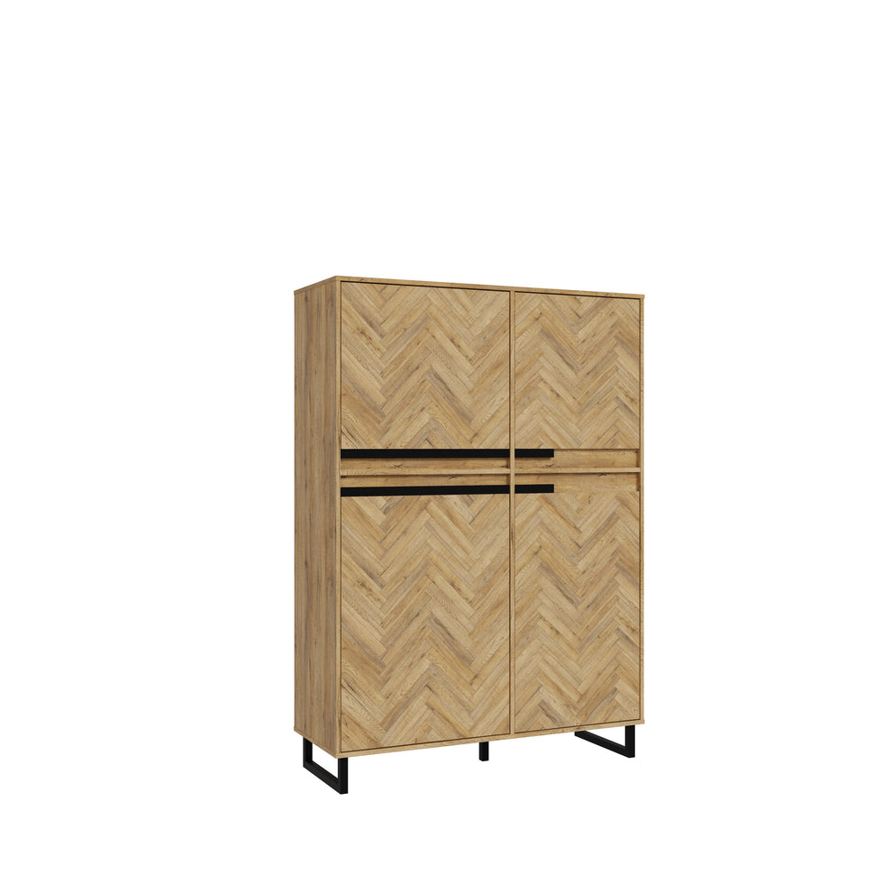 Comoda Solletico Stejar Bartex Si Stejar Spica, 114.9 Cm