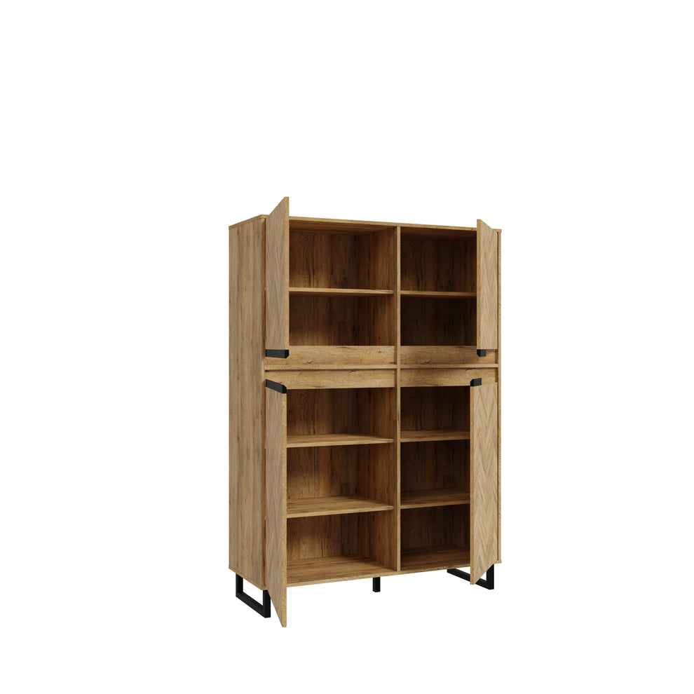 Comoda Solletico Stejar Bartex Si Stejar Spica, 114.9 Cm
