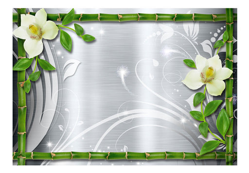 Fototapet Bamboo And Two Orchids, 350 x 245 Cm-Resigilat