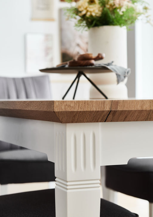 Masa Cafea Tivoli Alb Si Natur, 120 Cm