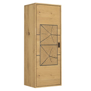 Etajera Urbano Oak Dreapta Cu 1 Usa, Stejar Rustic Si Negru, 46 Cm