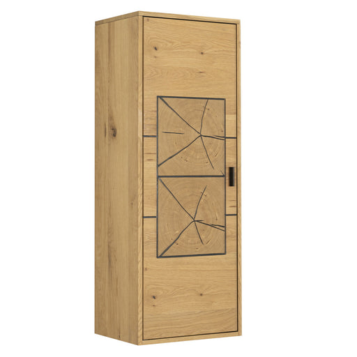 Etajera Urbano Oak Dreapta Cu 1 Usa, Stejar Rustic Si Negru, 46 Cm
