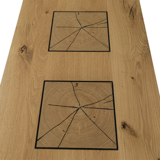 Masa Cafea Urbano Oak, Stejar Rustic Si Negru, 115 Cm
