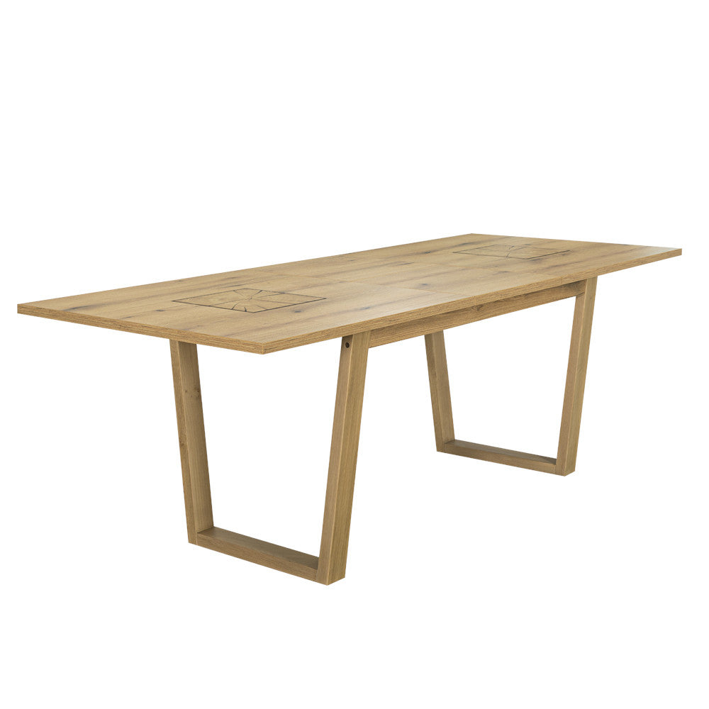 Masa Extensibila Urbano White, Natur, 160/210 X 76.5 X 90 Cm