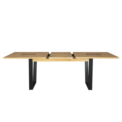 Masa Extensibila Urbano Oak, Stejar Rustic Si Negru, 180/230 X 76.5 X 90 Cm